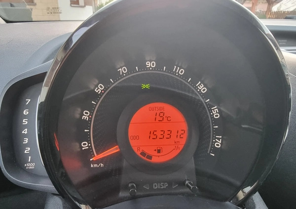 Toyota Aygo cena 38900 przebieg: 153312, rok produkcji 2018 z Przasnysz małe 352